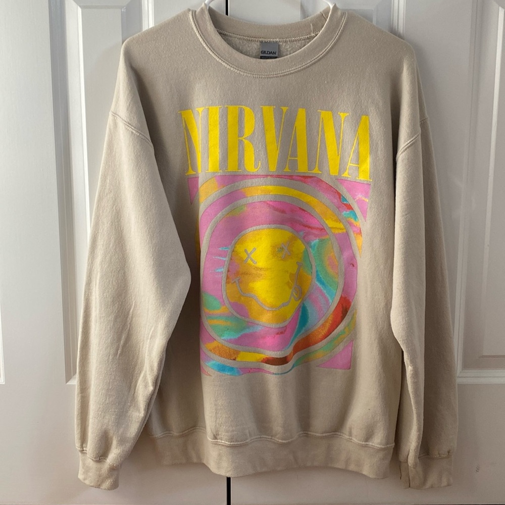 Beige Nirvana Crewneck